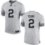 Men's Ohio State Buckeyes #2 Chase Young Gray Nike NCAA College Football Jersey Damping WPR1844KC